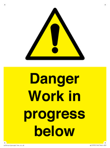 Danger Work in progress below